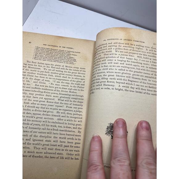 California of the Padres SF, CALIF 1875 by Elizabeth Hughes - Worn but complete - Picture 5 of 5